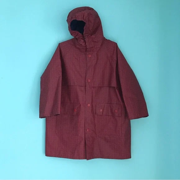 Plaid rain jackets sales